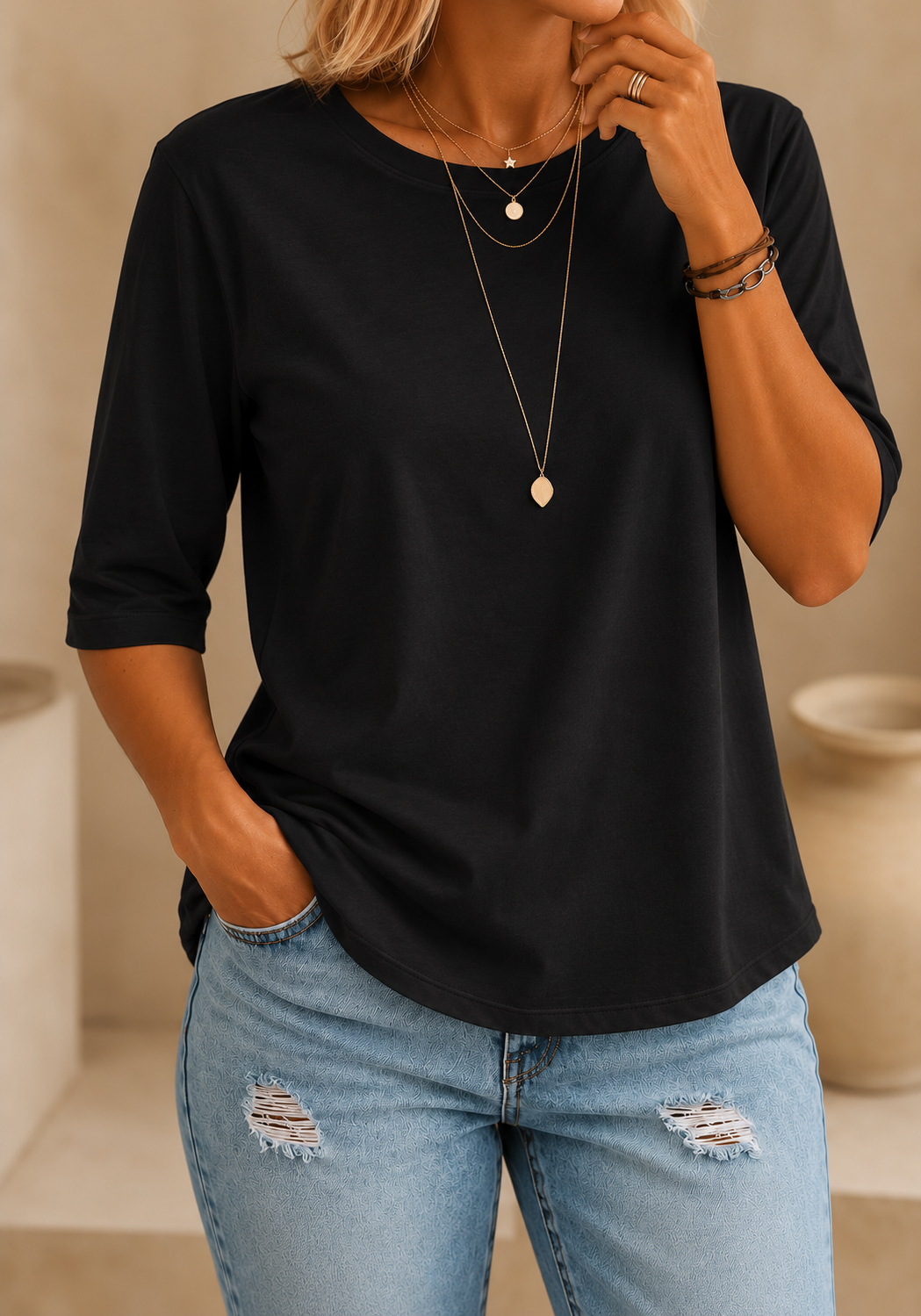 Calvera | Essential Comfort Tee Petite