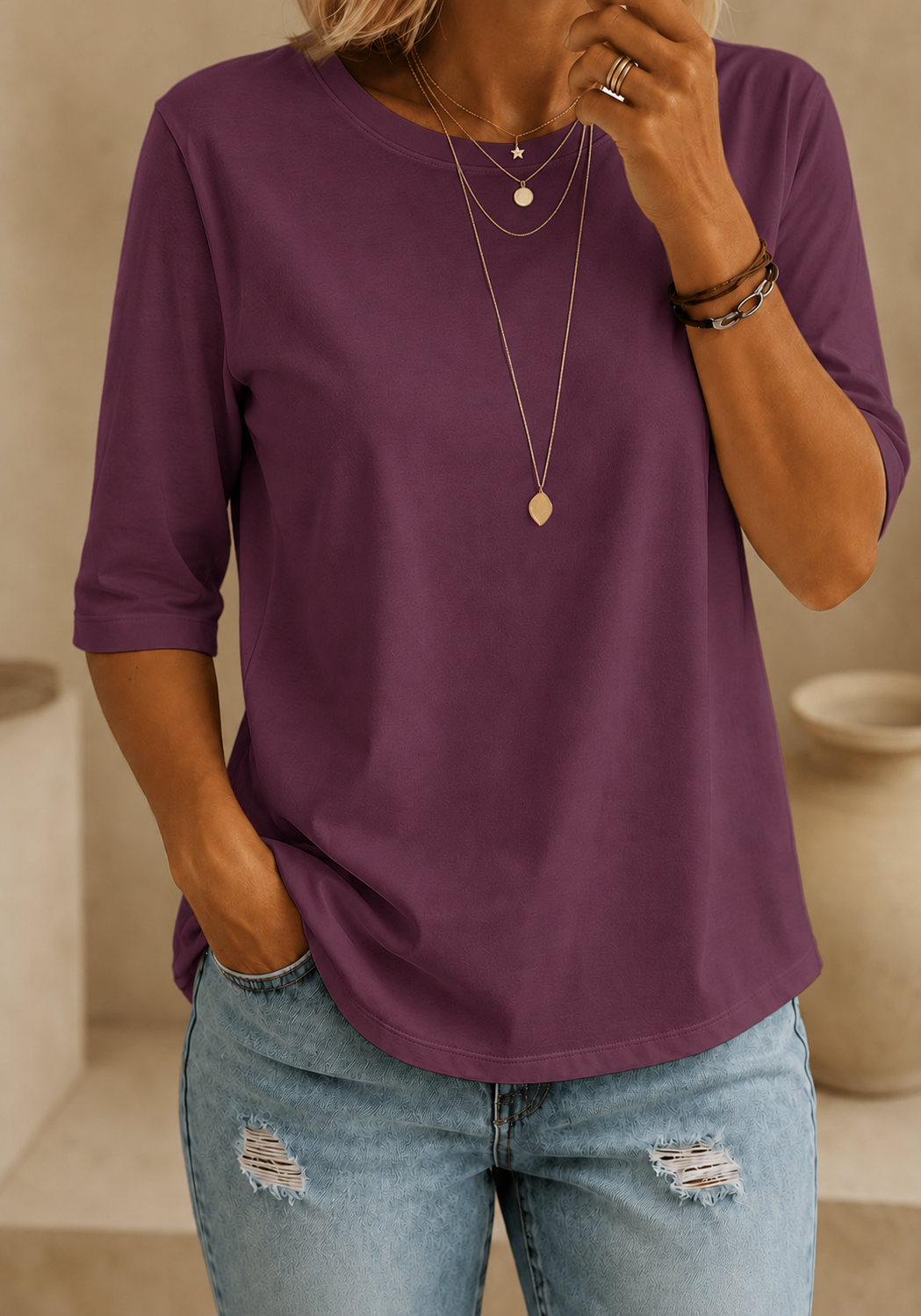 Calvera | Essential Comfort Tee Petite