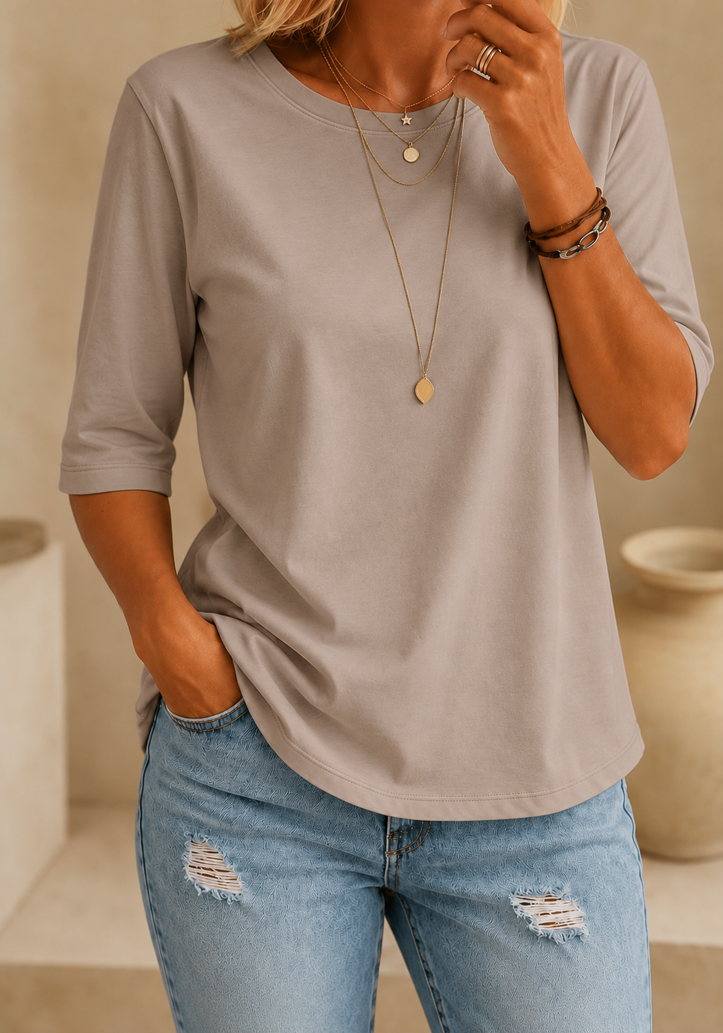 Calvera | Essential Comfort Tee Petite
