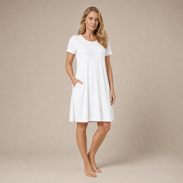 The Short Sleeve Organic Bamboo Sleepshirt