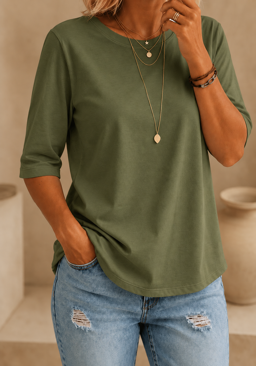 Calvera | Essential Comfort Tee Petite