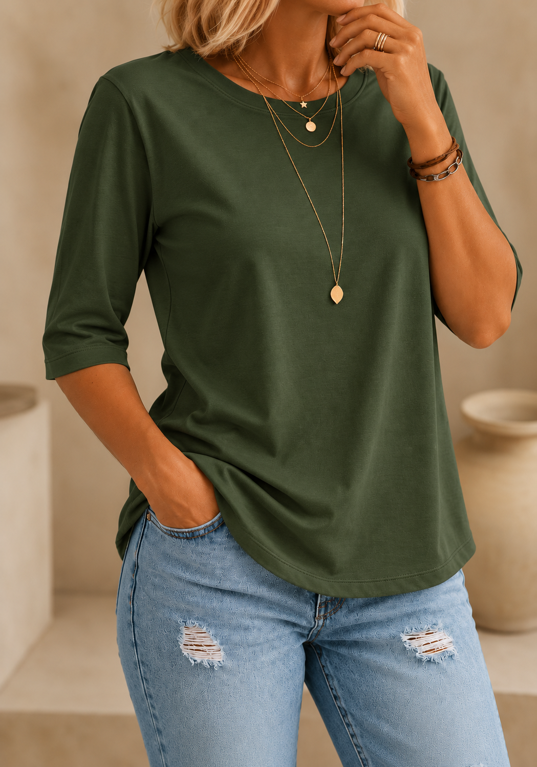 Calvera | Essential Comfort Tee Petite