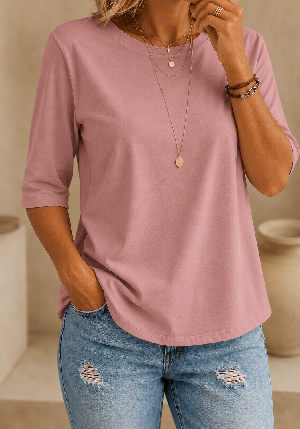 Calvera | Essential Comfort Tee Petite