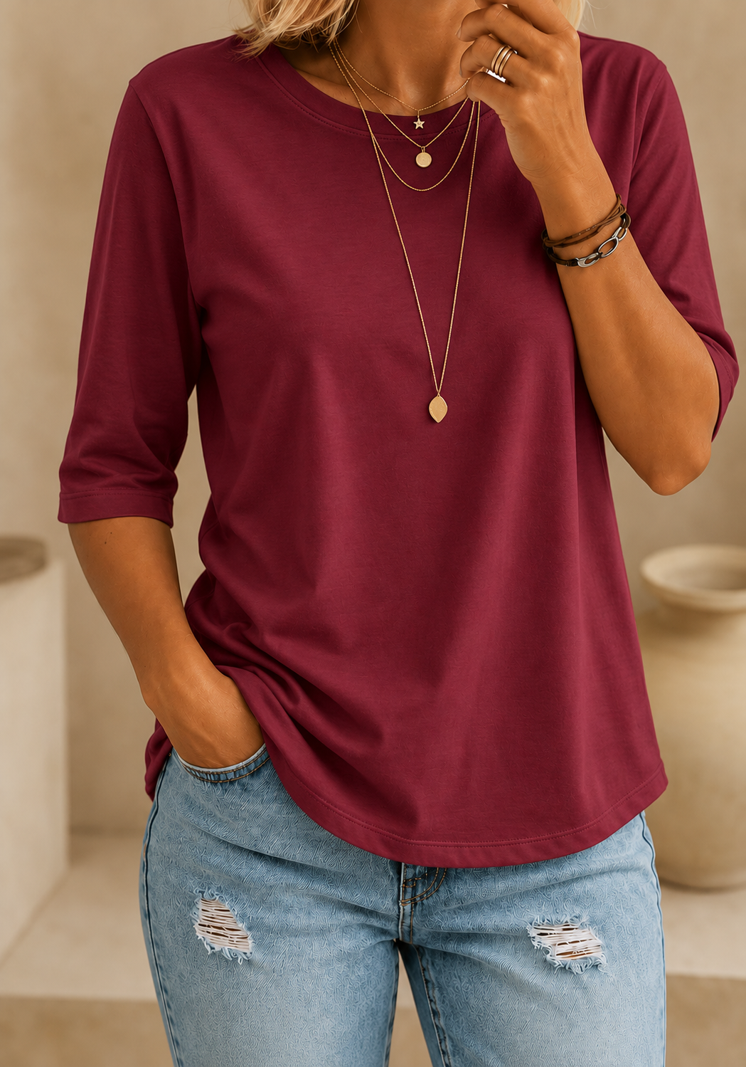 Calvera | Essential Comfort Tee Petite