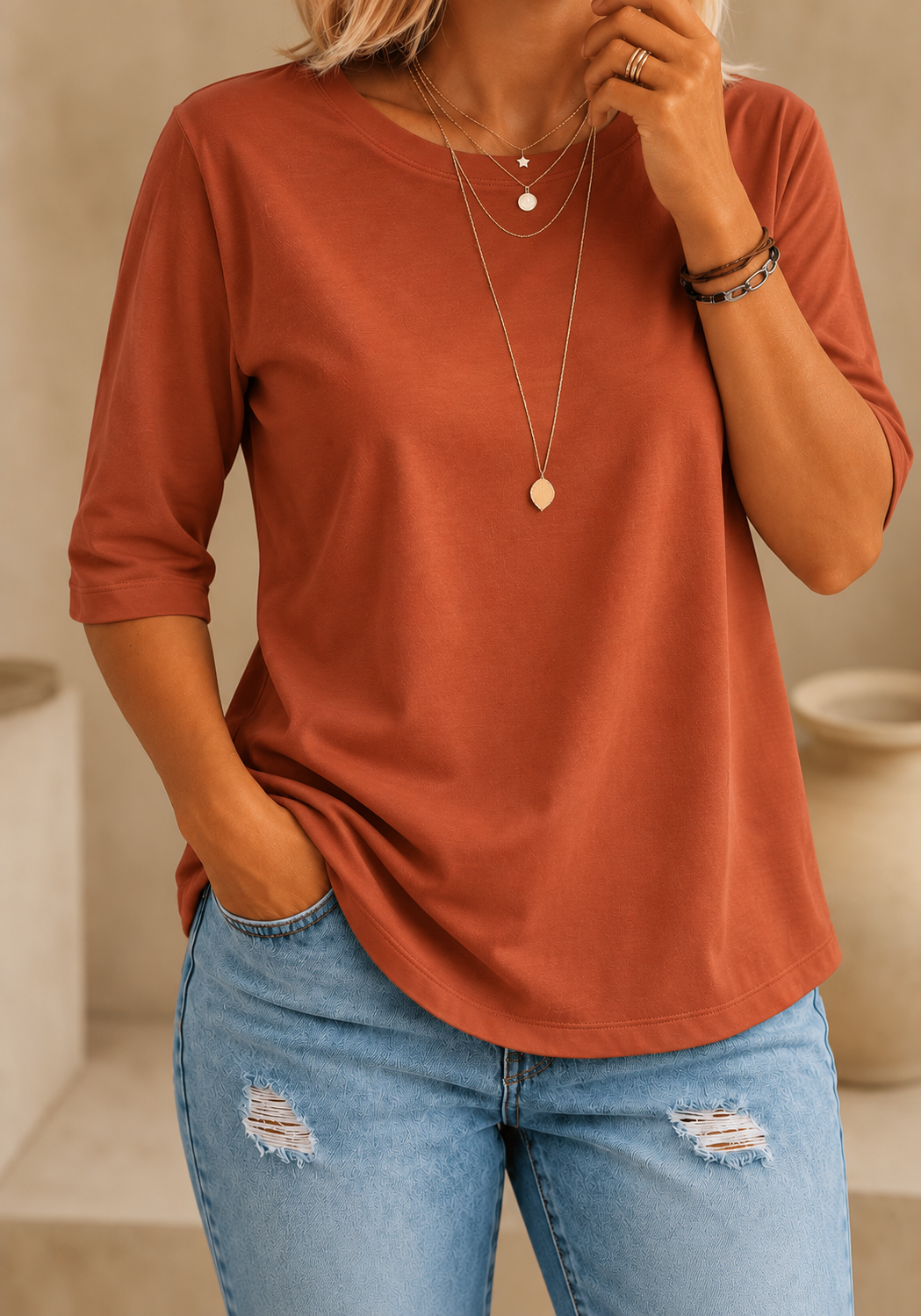 Calvera | Essential Comfort Tee Petite