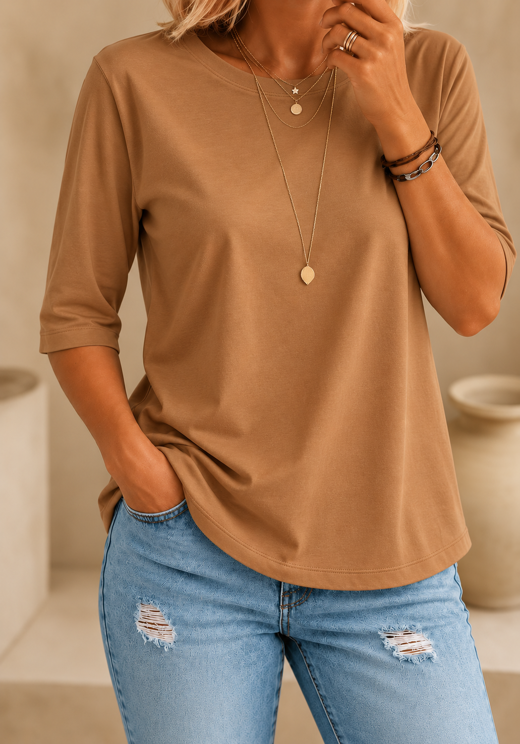 Calvera | Essential Comfort Tee Petite