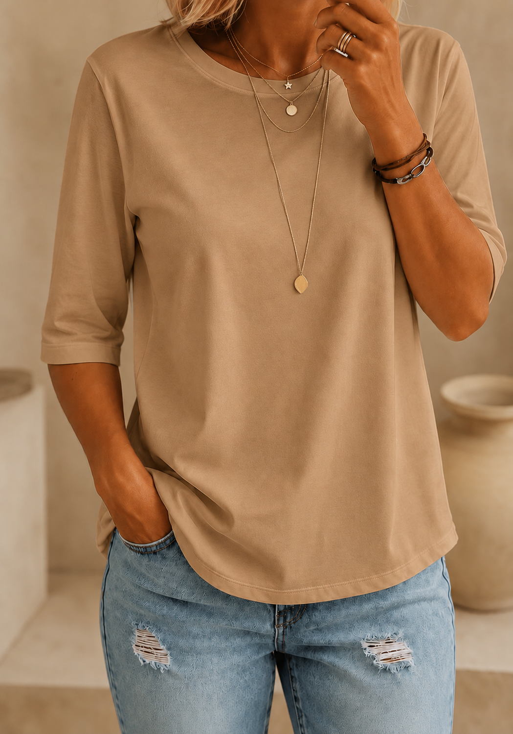 Calvera | Essential Comfort Tee Petite